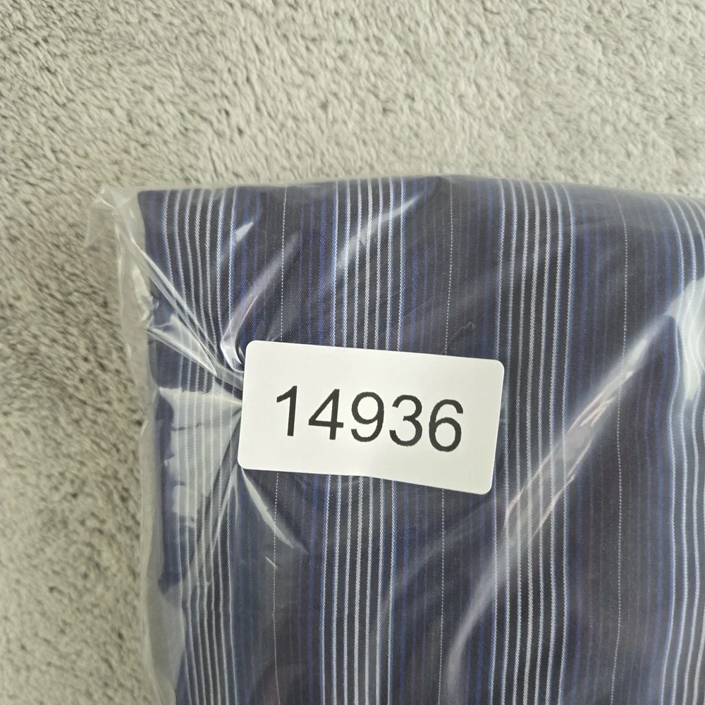 Vintage Banana Republic Shirt Mens Large 16/16.5 Blue Striped Flip Cuffs Career